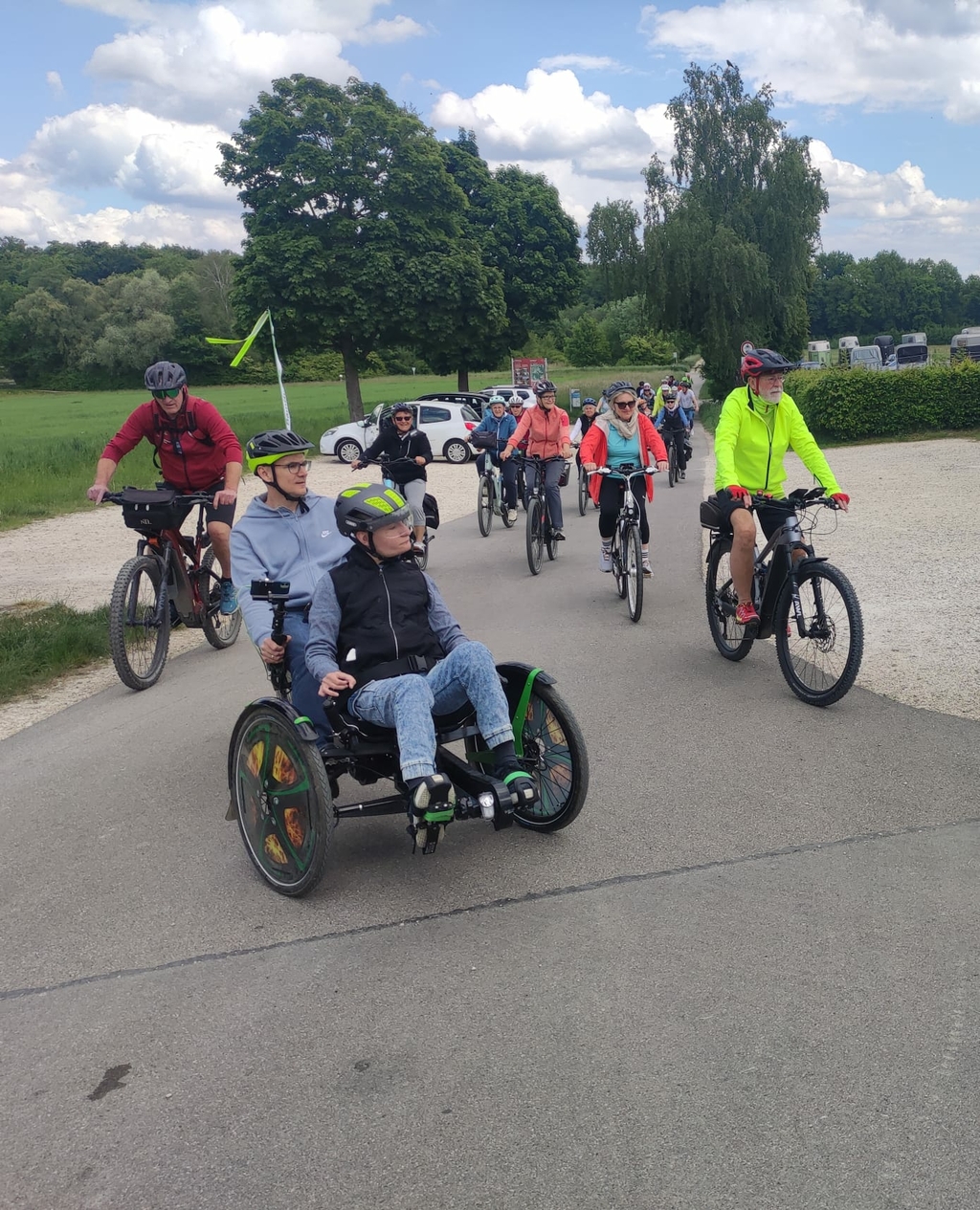 Impression von den Mitradlern