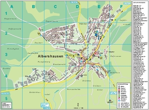 Ortsplan der Gemeinde Albershausen